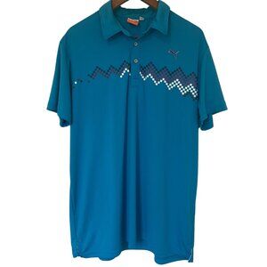 Puma Blue Golf Polo Shirt